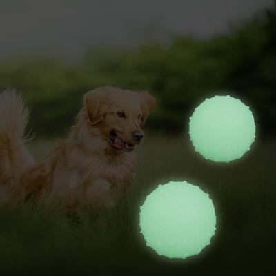 Игрушка для моляров для домашних животных, устойчивая к укусам, хорошая прочность, избавляет от скуки, безопасный светящийся мяч, игрушка для дрессировки собак, товары для животных