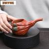 150mml Yixing Zisha Handmade Biomimetic Pumpkin Hand Held Tea Pitcher Pour Tea Cha Hai Dispenser Justice Cup Fair Mug Cha Craft
