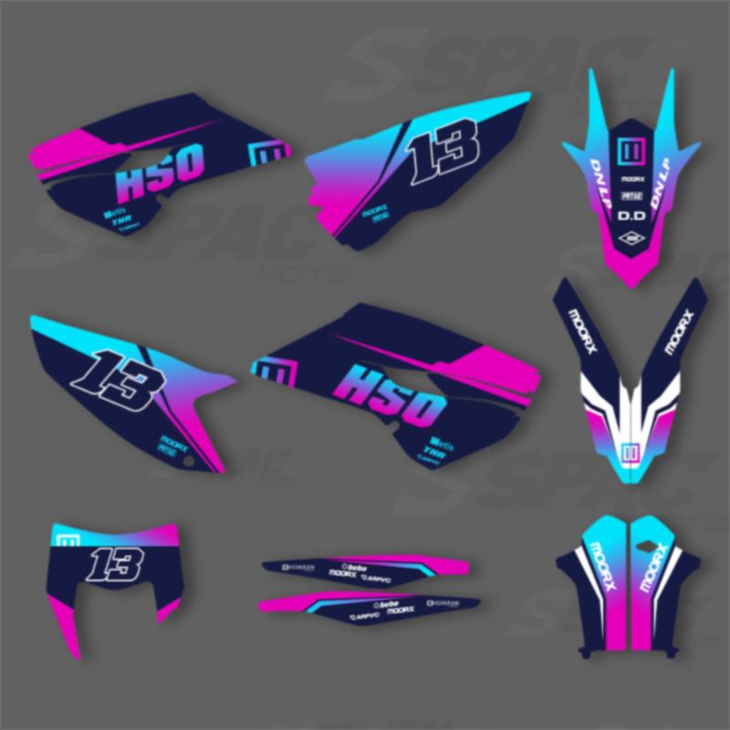 SPACE For Husqvarna TC FC 2014 2015 TE FE 2014 2015 2016 Custom Motorcycle Graphics Background Decals Stickers Kits
