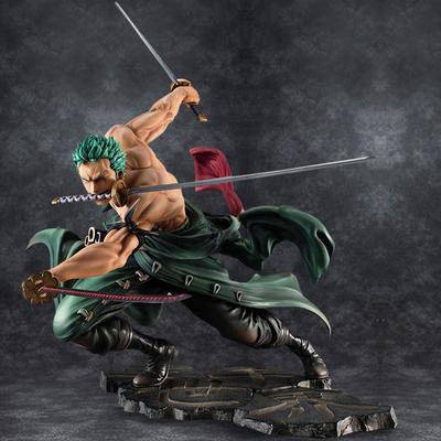 Аниме-фигурка One Piece 18 см Ророноа Зоро с трехклинковым мечом Са-максимум из манги и аниме, коллекционная модель, игрушка для детей.