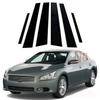 Для Nissan Maxima 2009-2015 накладка на дверную раму украшение окна глянцевая черная наклейка на центральную стойку