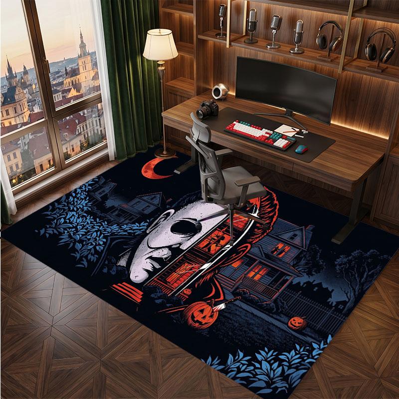 Halloween Michael Myers Rug Soft Thick Non Slip Floor Carpet for Bedroom Living Room Home Decor