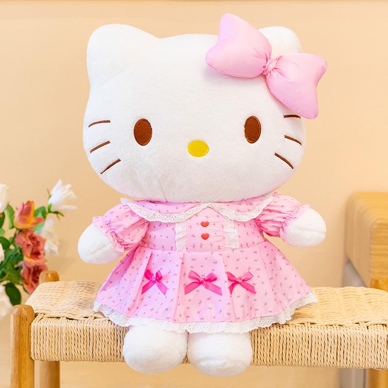 Плюшевая игрушка Hello Kitty с кружевом - Милый котенок, подарок для девочек