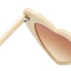 Fashion Clout Goggle Women Eyewear Heart-Shaped Sunglasses Vintage Sunglasses UV400 Protection