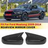 Для американского Ford Mustang 2010-2014 Автомобильная наклейка Крышка зеркала заднего вида Боковое зеркало Накладка на крыло Накладка на ручку двери Накладка на корпус заднего вида Углеродное волокно