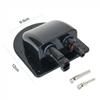 Boat ABS Curved Cable Connector Durable Double Hole Solar Panel Sealing Box RV Roof Cable Box