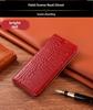 Элегантная книжка из натуральной кожи с узором под крокодила для iPhone 15 Pro, 14 Plus, 13 Pro Max, 12 Mini