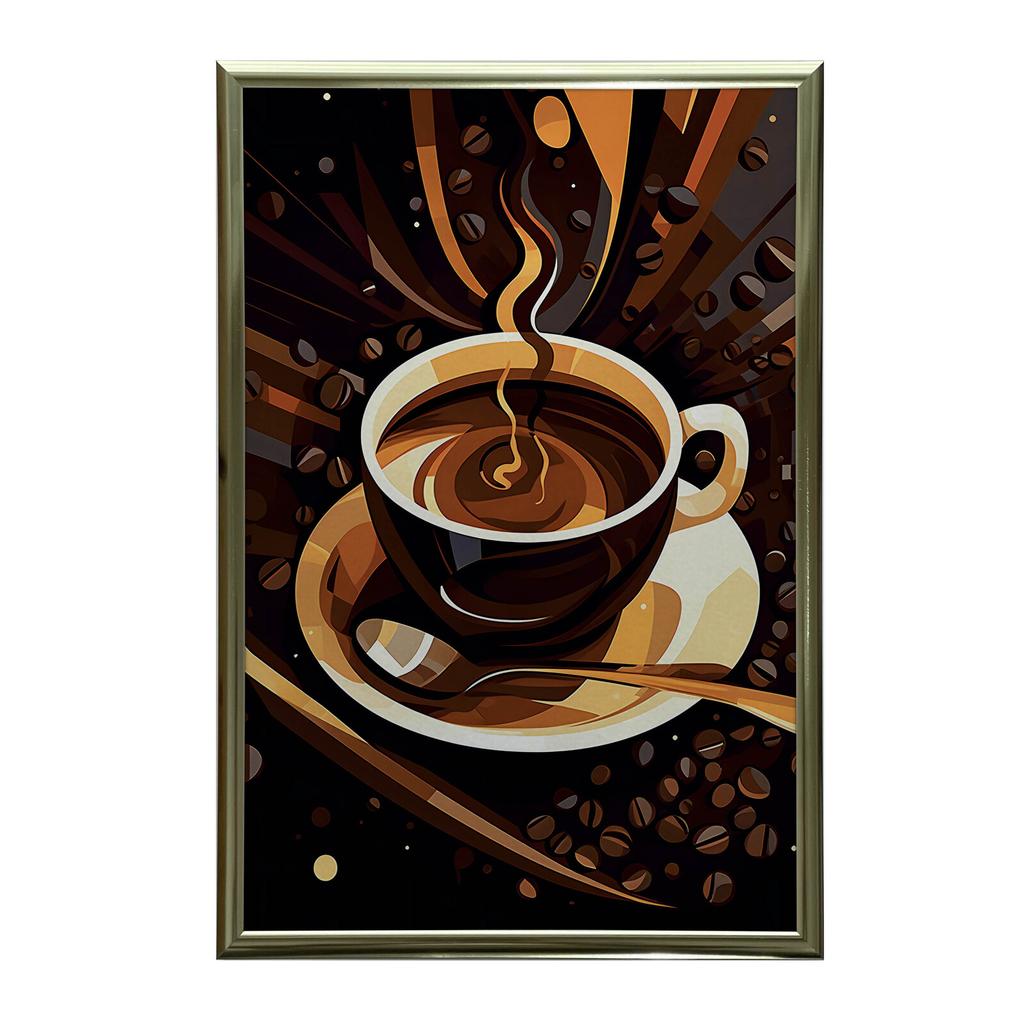 Retro Aromat Retro Aromat, 70X100 Cm, Rama Drewniana Ciemny Brąz, Papier Matowy 230 Gsm