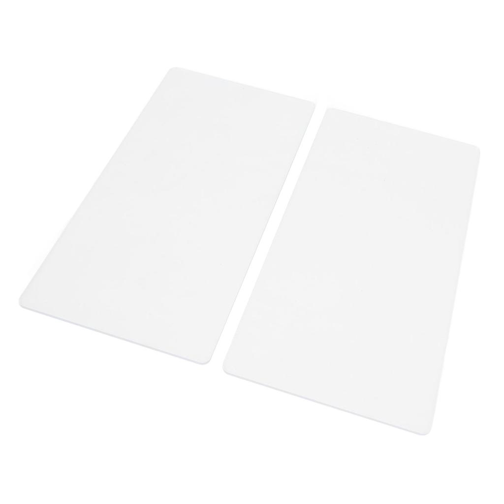 2PCS Embossing Mat Plates 3mm Thick Acrylic Backing Pad for Paper Leather Fabric Crafting Scrapbooking Card Making