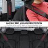AJW1 2025 Top Leather Seat Belt Shoulder Strap Covers Protector Pad For Ford VINGRLE Logo Protector Pad Universal Auto Accessories