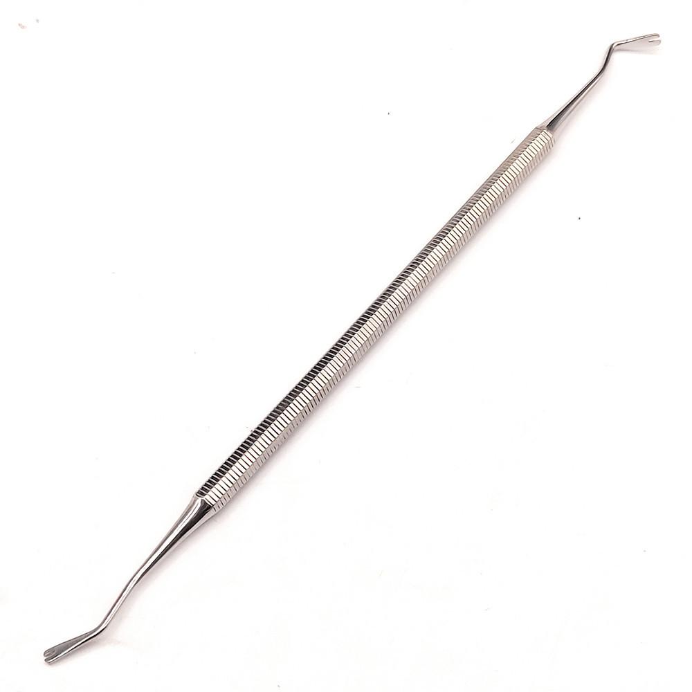 Стоматологический ортодонтический двусторонний лигатурный директор, изогнутый скейлер, тонкий узкий стоматологический инструмент, инструмент