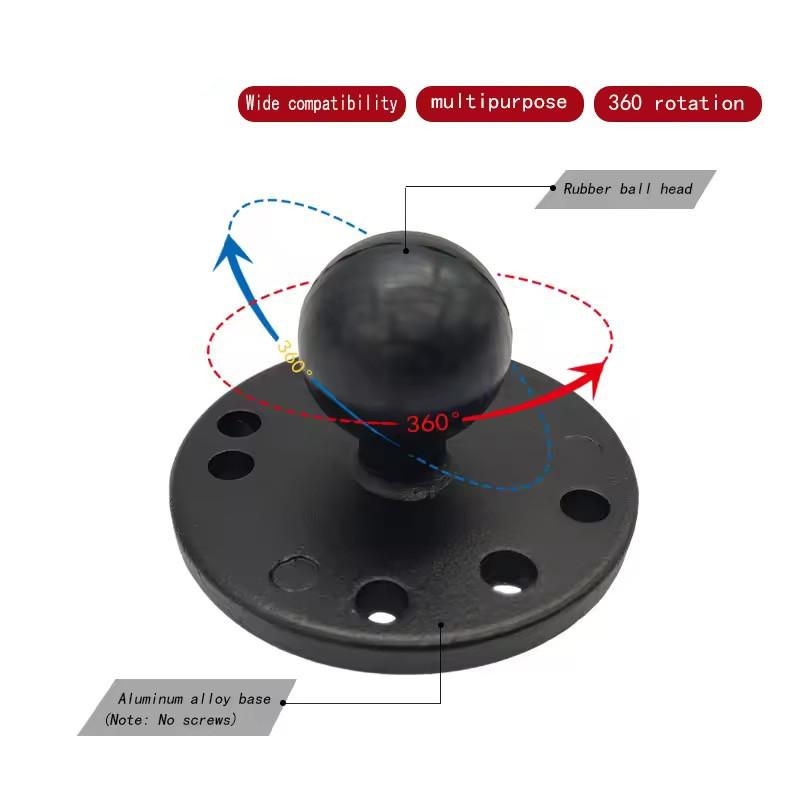 Trolling Motor Support Stabilizer Mount Tough Claw Aluminum Alloy 1" Ball Heavy Duty Trolling Motor Stabilizer Mount Clamp