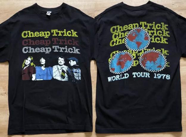 Cheap Trick World Tour 1978 TShirt Unisex T-Shirt