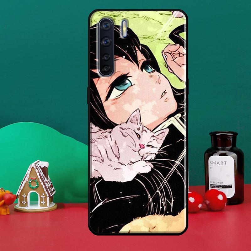 Чехол для телефона Kimetsu No Yaiba с аниме для OPPO Reno 5 Lite 2Z 2F A5 A9 A53 A31 2020 A52 A72 A91 A83 A15 A94 A74 A54