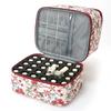 30 Grids Nail Polish Storage Bag Large Capacity Double Layer Essential Oil Carrying Case Waterproof with Handle