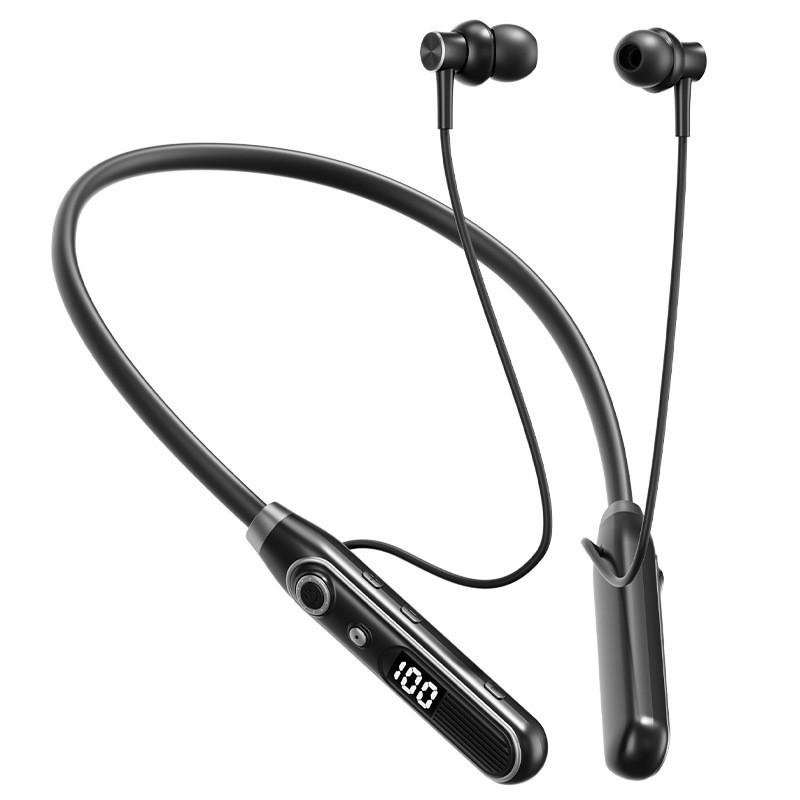 Спортивные Bluetooth-наушники с шумоподавлением, водонепроницаемые, с силиконовым шейным ободком, для бега и спортзала