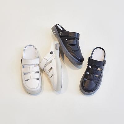 Кожаные тапочки Сандалии Кроссовки на плоской подошве