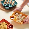 Dumpling Plate Non-slip Stackable Plastic Dipping Saucer Sushi Dish