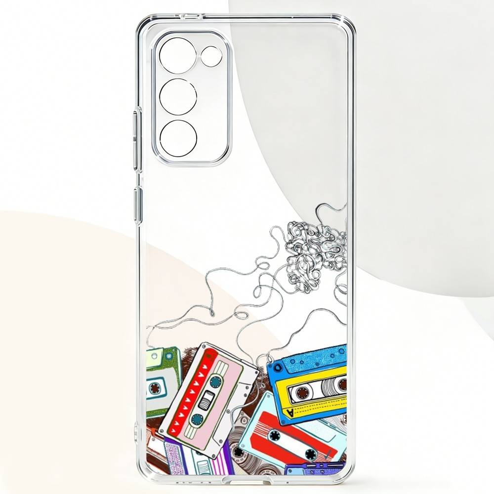 V-Видео C-кассета T-лента Чехол для телефона Для Samsung Galaxy A,71,70,52,51,40,31,50,50S,30S,21S,12,10,Note20ultra Прозрачный чехол