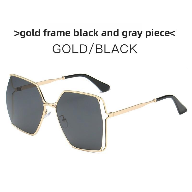 G Casual Chic Square Frame Sunglasses With Gradient Green Lenses For Outings