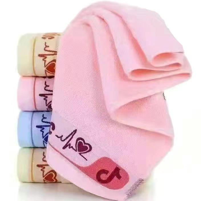 100% Хлопковое жаккардовое полотенце - 100 г Впитывающее и утолщенное для умывания и купания взрослых