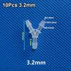 10Pcs Plastic 3 Way Connector PP PE Hose Fittings  for Aquarium Fish Tank Fittings