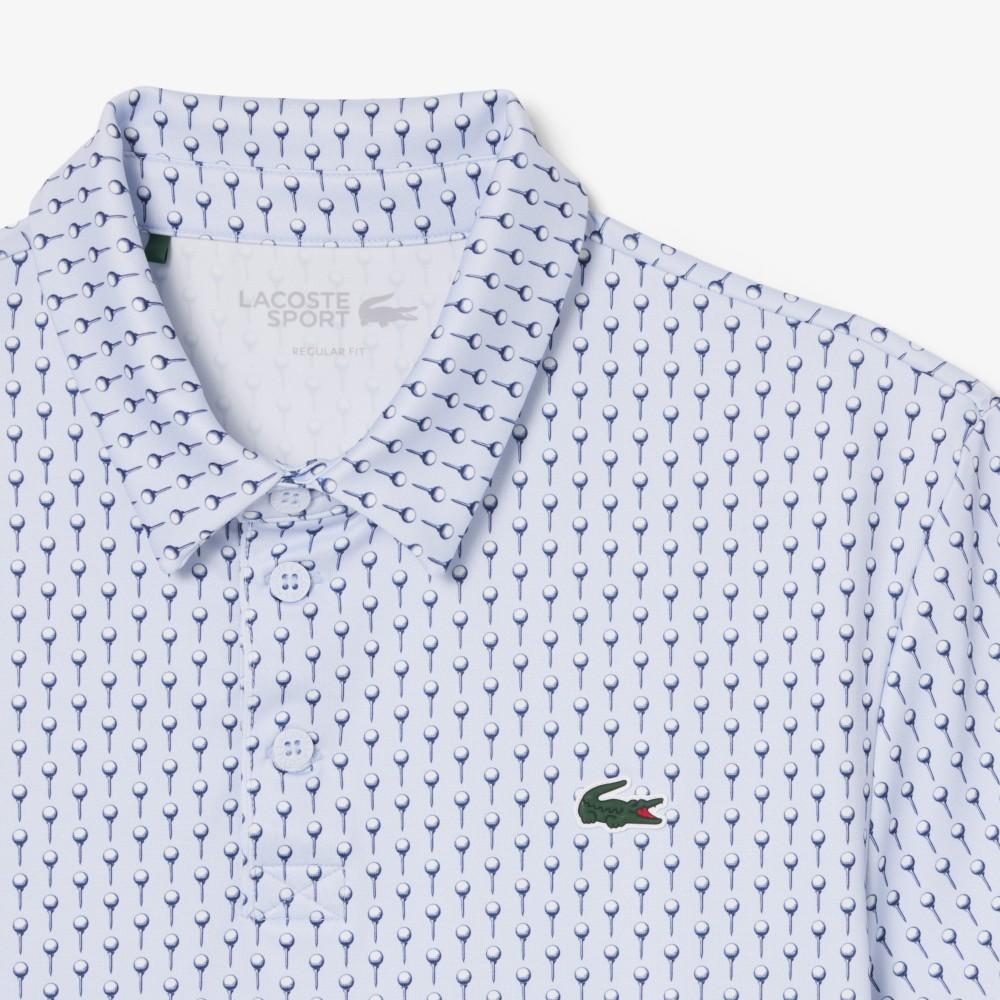 [Lacoste] Men's Golf AOP Short-Sleeved Polo Shirt DH4825-56GIHH