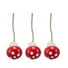 40PCS Mushroom Miniature Decoration Plastic Mushroom Pot Micro Landscape Decoration
