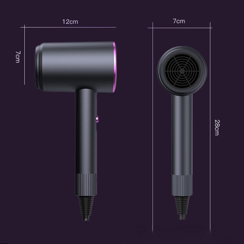 Высокомощный электрический фен для волос, профессиональный фен для парикмахерских, фен с отрицательными ионами, бесшумный фен для холодного и горячего воздуха для волос