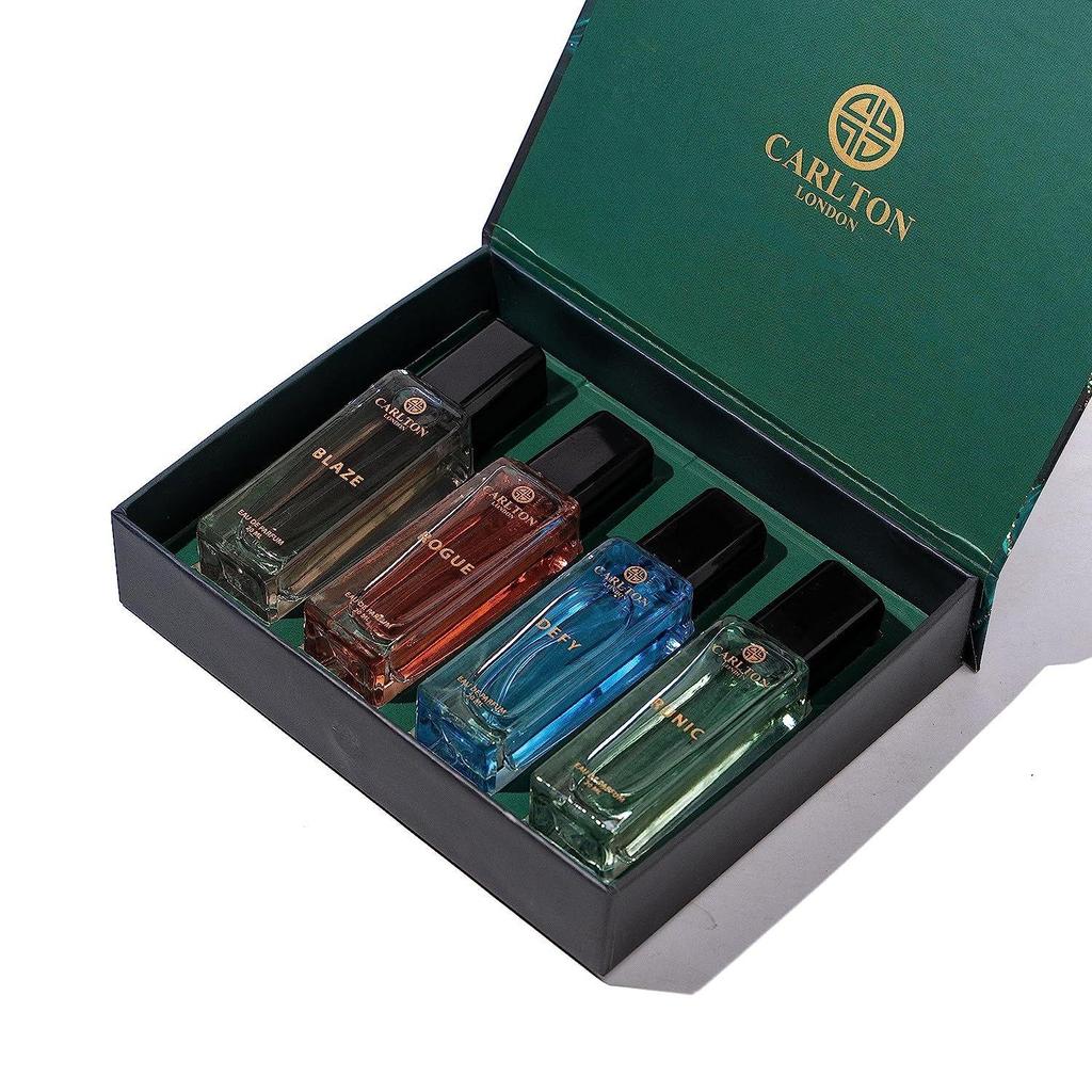Carlton London Luxury Perfume Iconic Gift Set for Men Eau De Parfum 4X20 ML | Long Lasting Premium Fragrances