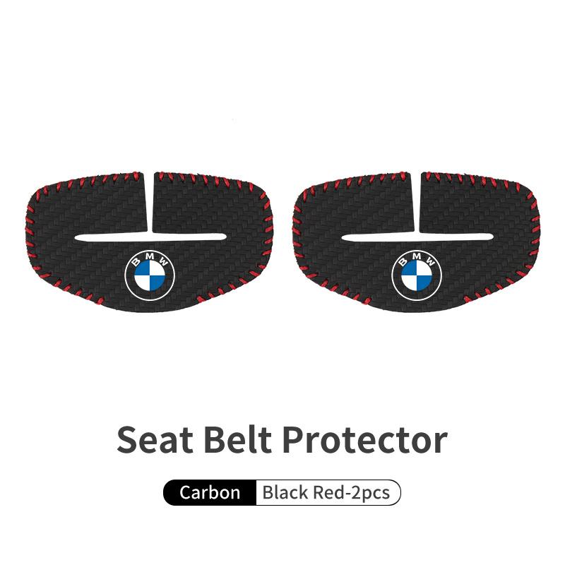 CLRJ1 Leather Car Seat Belt Buckle Protector Anti-Scratch Fastener Clip For BMW M 1 3 4 5 6 7 Series X1 X3 X4 X5 G20 G38 F48 E36 E39