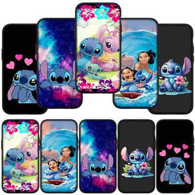 Чехол для телефона Samsung Galaxy S24 S23 iPhone 15 14 Xiaomi Redmi Note 13 12 11 8 10 9 Pro Max X XR OPPO A15 Huawei Comics Lilo Luxury Stitch Cover