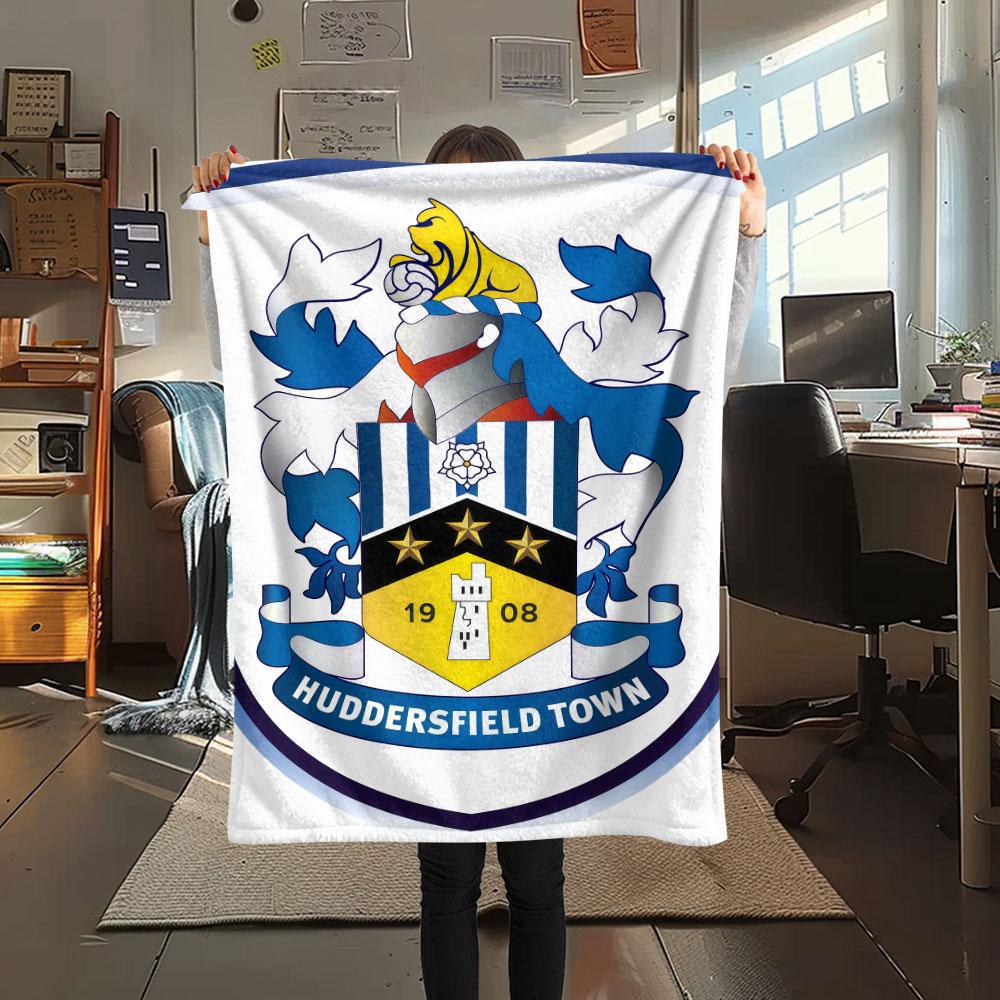 Huddersfield logo Blanket, High quality Comfortable for All Seasons, Home Decor, Warmth and Comfort