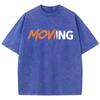 Футболки с рисунком Moving Art Text Pattern, мужские футболки с универсальным узором, классная футболка Kawaii, большой размер, оригинальность, короткий рукав