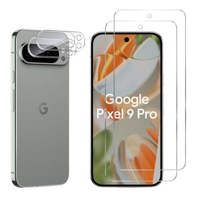 Закаленное стекло для Google Pixel 9 Pro и защита камеры [Упаковка 2 шт.] Защитная пленка Phonillico®