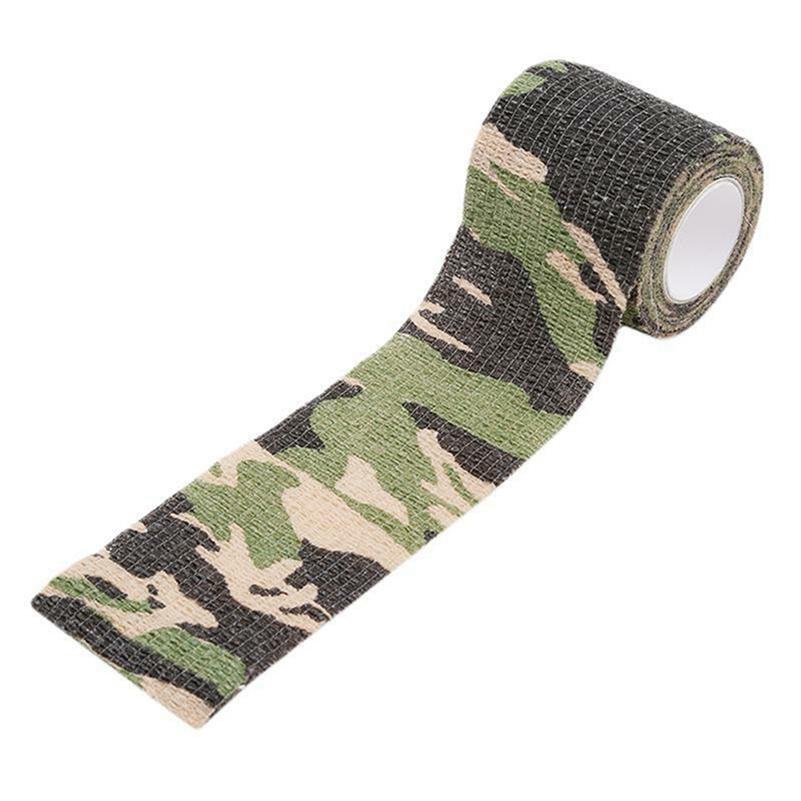 1pc/3pcs/5pcs Outdoor Camouflage Self-adhesive Telescopic Non-woven Tape Accessories