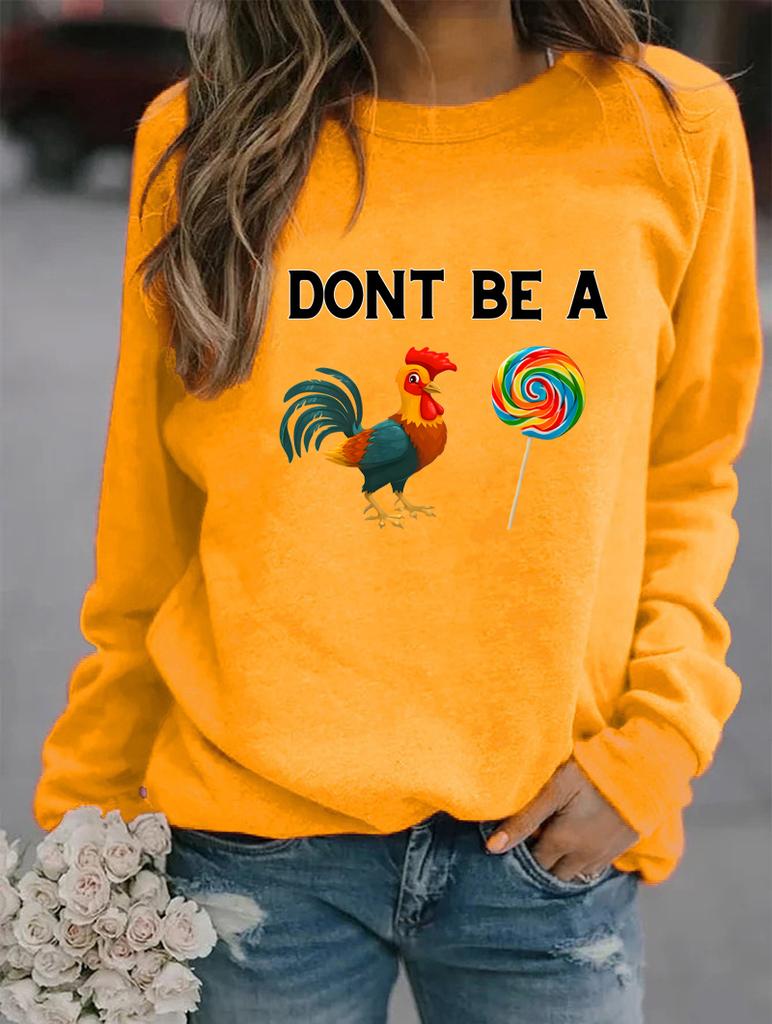 Женская зимняя модная толстовка с круглым вырезом и длинными рукавами, украшенная множеством стильных узоров