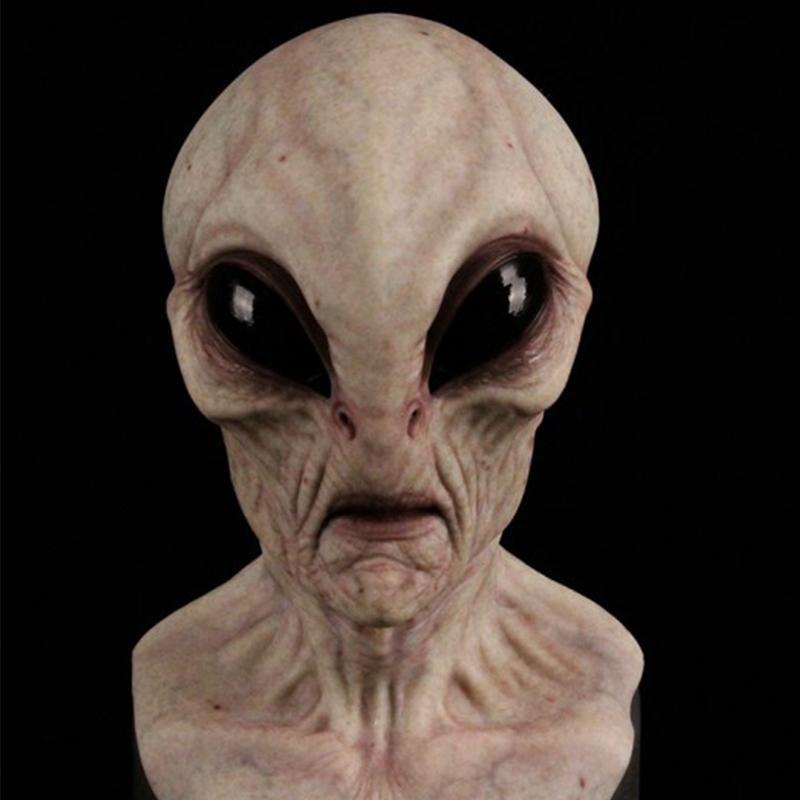 Sci-fi movie alien mask, Halloween mutant latex headgear, party prank scary mask