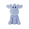 Mozmoz Stuffed Toy Sitting Blue [cute Elk Chewy Fluffy Pastel Color Cuddling Stuffed Toy Present Gift Gift Healing Warm Marshmallow]