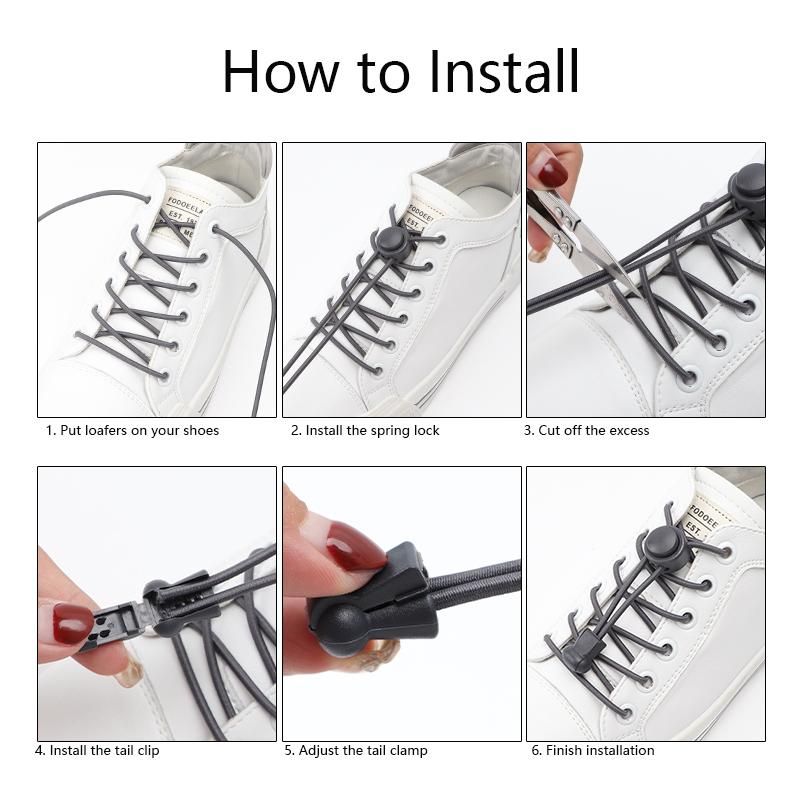 1 пара эластичных шнурков для кроссовок, шнурки для обуви без завязывания, унисекс, быстрые шнурки, круглые резинки, ленивые шнурки, спортивные шнурки