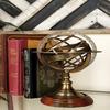 Zodiac Armillary Brass Sphere Globe Wooden Display  Pirate Ship Decor