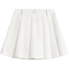 Li Ning Sport Простая однотонная повседневная юбка Женские юбки Белый ASKV020-1