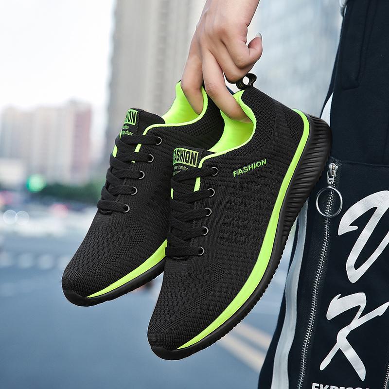 Athletic Shoes for Men Sneakers Black Casual Comfortable Knit Sneakers Breathable Athletic Running Walking Gym Shoes Men
