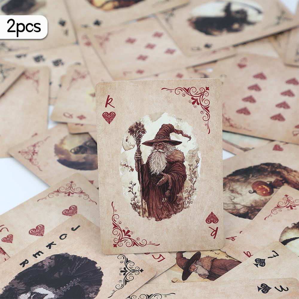 1/2 шт., ретро темные и загадочные игральные карты, изысканные ретро игральные карты, покер, игровые вечеринки, настольные игры