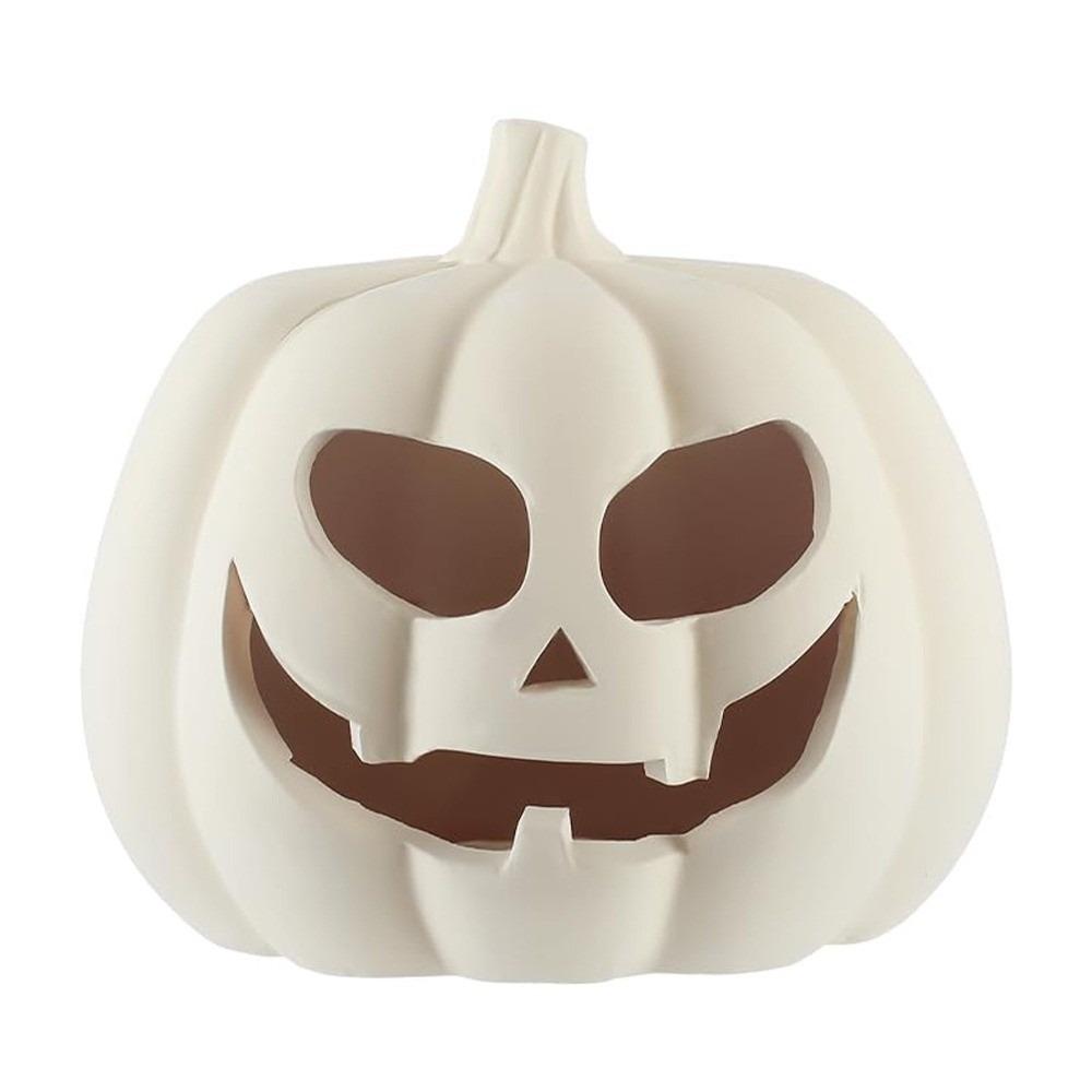 Terracotta Matte Pumpkin Ornament Resin Tabletop Decoration Cute Tealight Holder Halloween Party