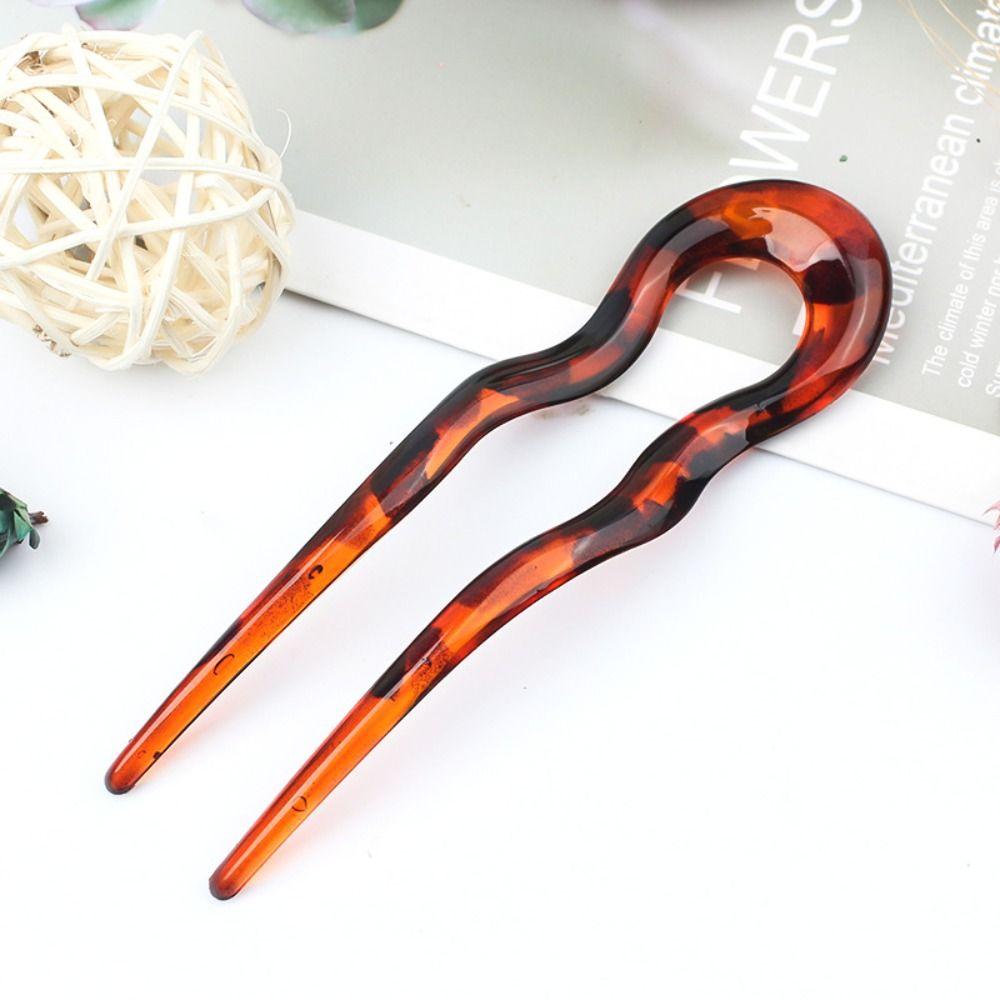 Ацетатная вилка для волос геометрический дизайн палочки для волос элегантная шпилька для женщин девочек