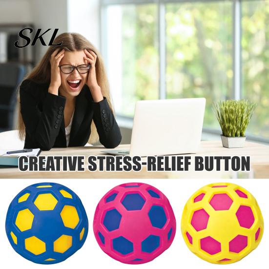 Stress Relief Ball Colorful Grid Ball, TPR Slow Rising Fidget Toy for Anxiety Relief, Rebound Soft Squeeze Decompression Office School, Portable