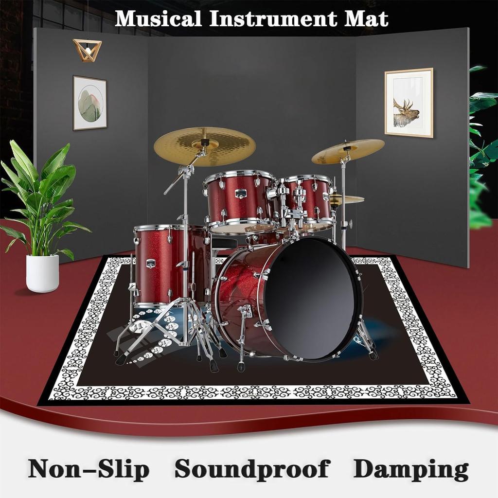 Sparkling Music Note Crystal Carpet, Diamond-like Glitter Floor Mat, Non-Slip Rug for Living Room,Bedroom,Music Lover Home Decor