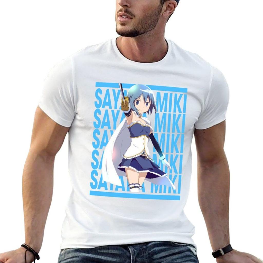 Madoka Tees Magica Аниме Саяка Мики Футболка Модный Принт Футболка