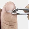 Stainless Steel Cuticle Nipper, Professional Nail Clipper with Angled Tip for Manicure and Pedicure